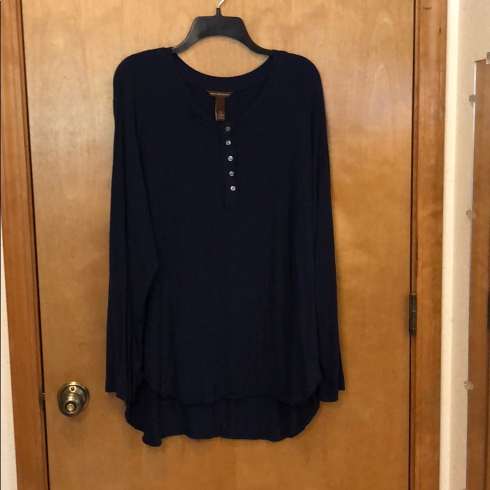 Bit & Bridle Hi Low Henley Top